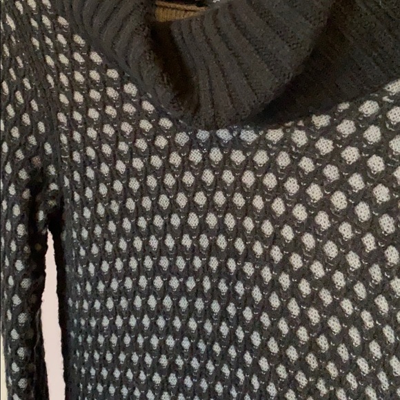 Express Women’s Black & Gray Cowl Neck Sweater - Picture 2 of 6